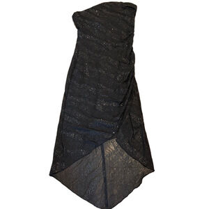 Elegant Black Strapless Dress